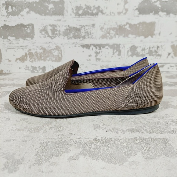 NEW Rothy's The Loafer Mocha Knit Round Toe Slip On Loafers K355
